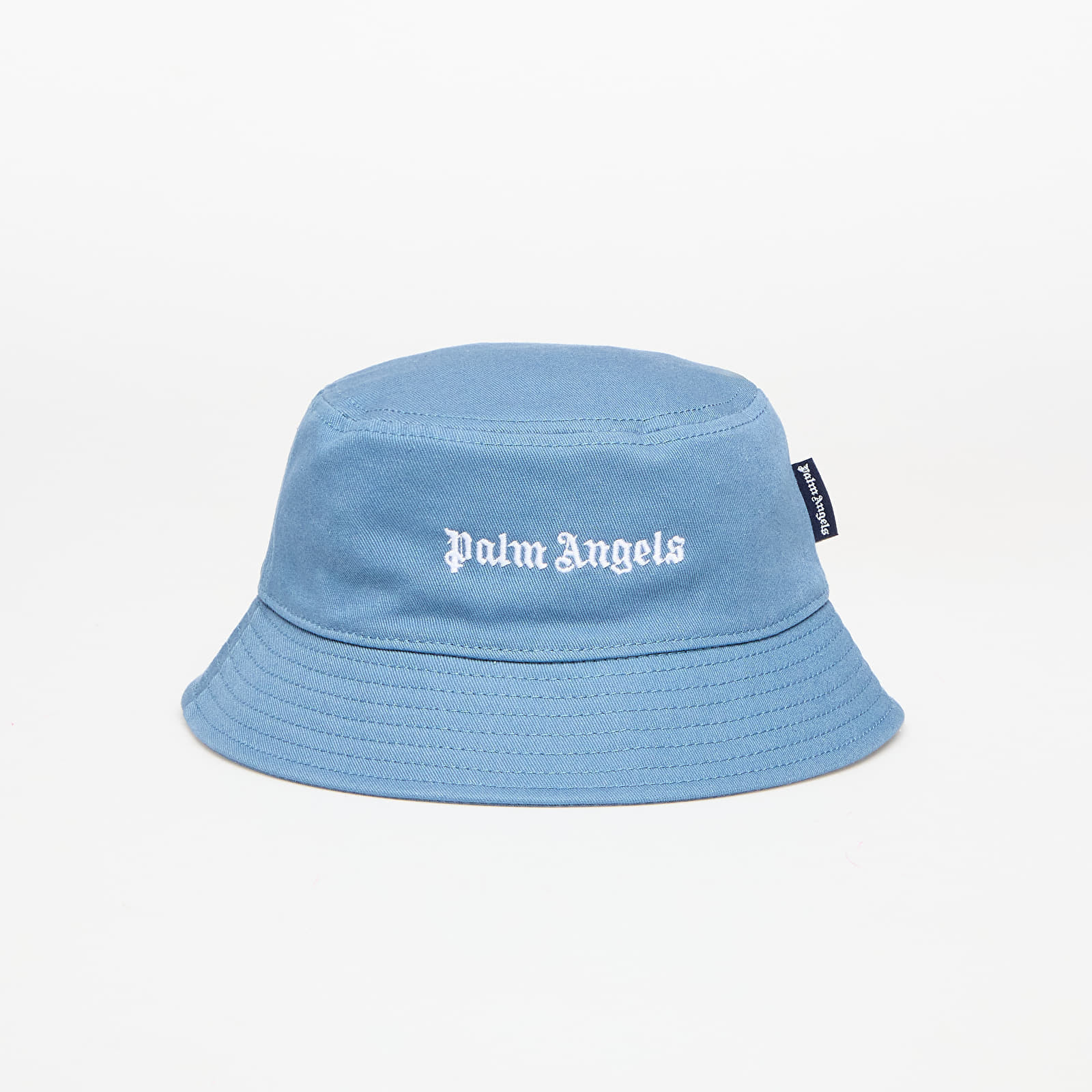 Palm Angels Kids Logo Bucket Hat Dusty Blue/ Off White I