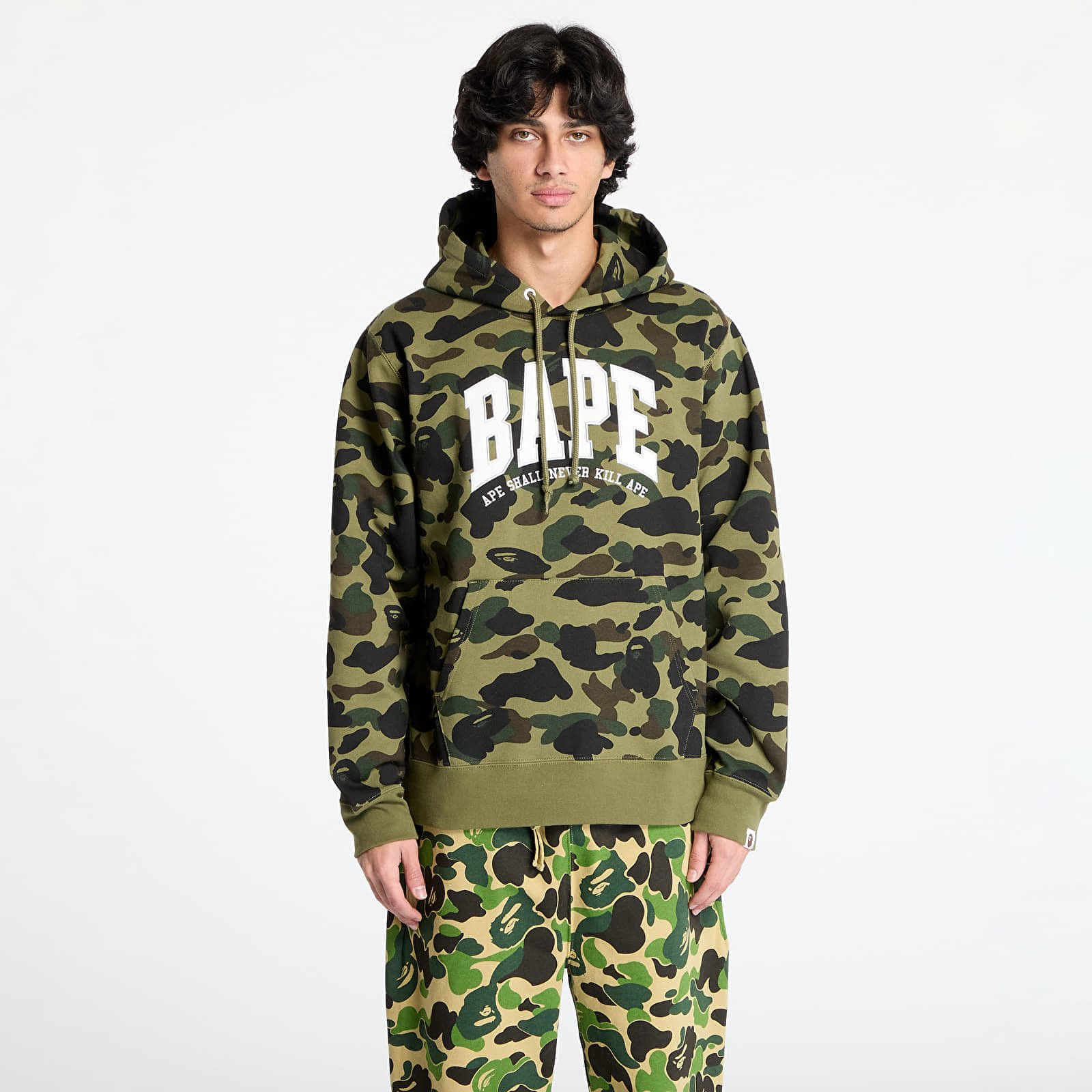 Mikina A BATHING APE 1St Camo Bape Pullover Hoodie Green M
