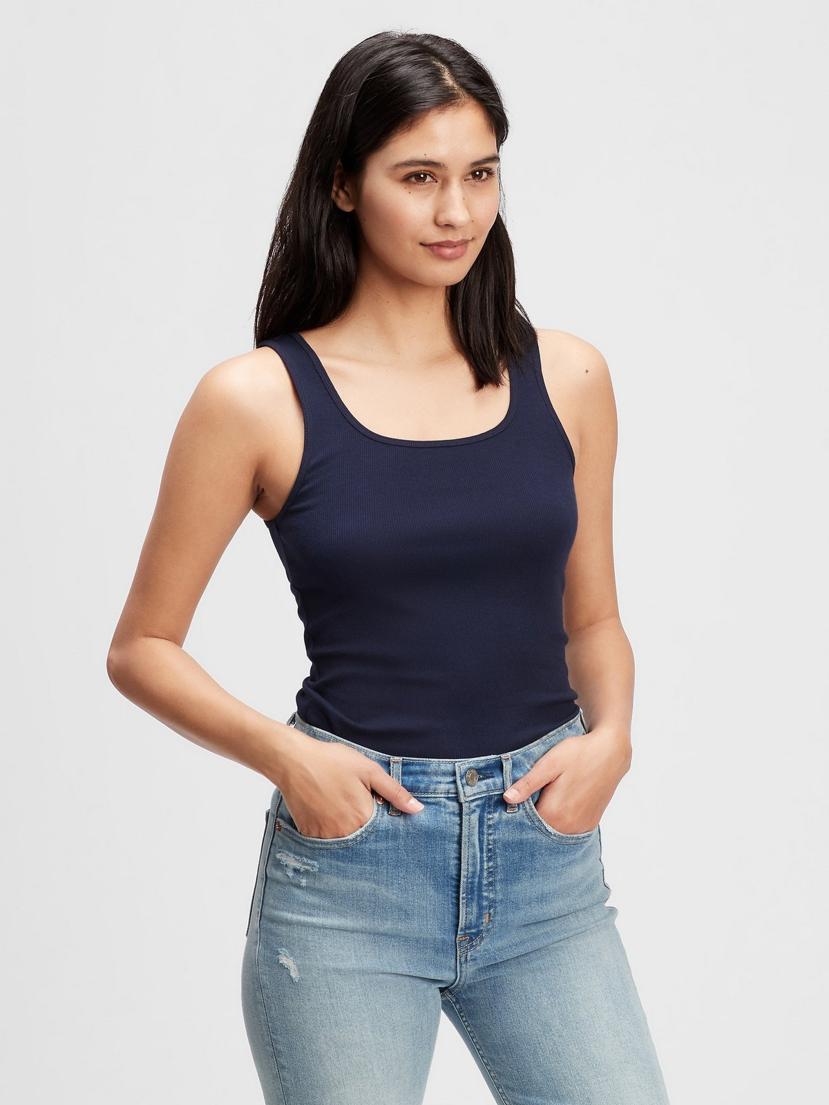 GAP Tílko ribbed tank top
