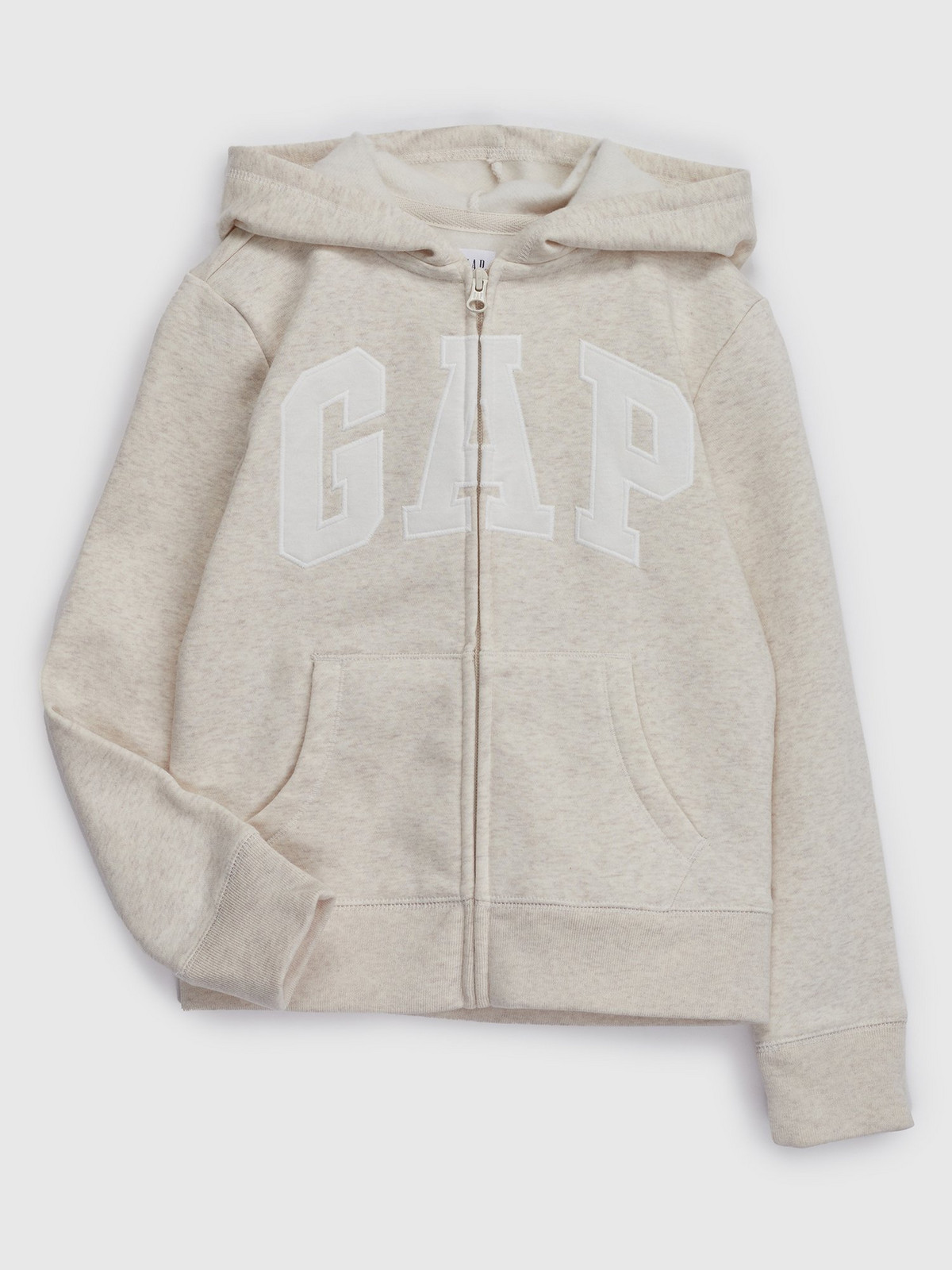 GAP Kids Sweatshirt Logo zip hoodie in fleece - Girls