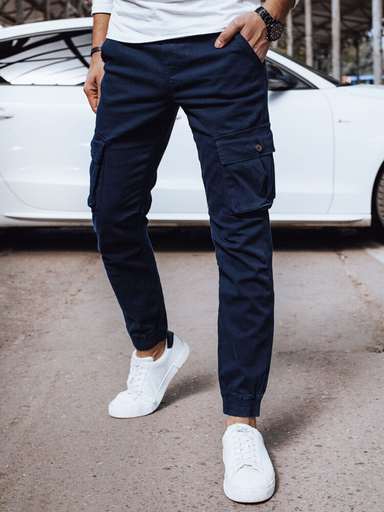 Pánske jogger nohavice Farba granátová DSTREET