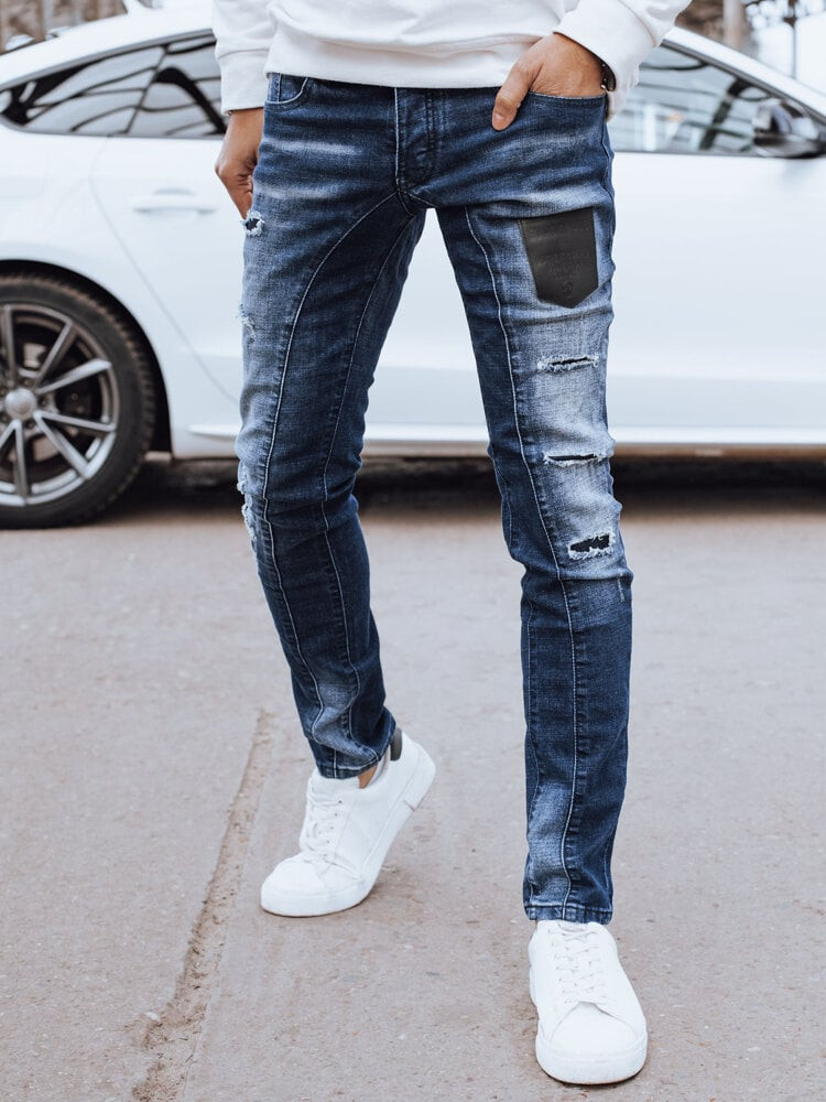 Spodnie męskie jeansowe niebieskie Dstreet