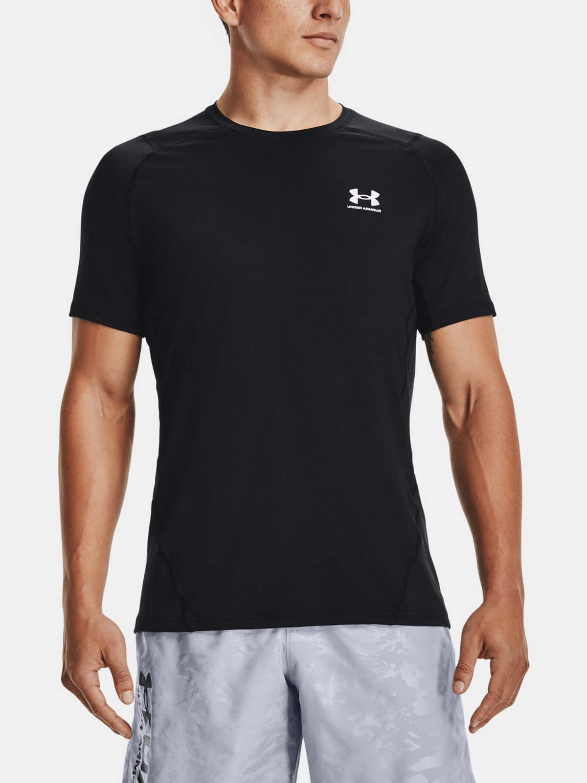 Under Armour T-Shirt UA HG Armour Fitted SS-BLK - Men