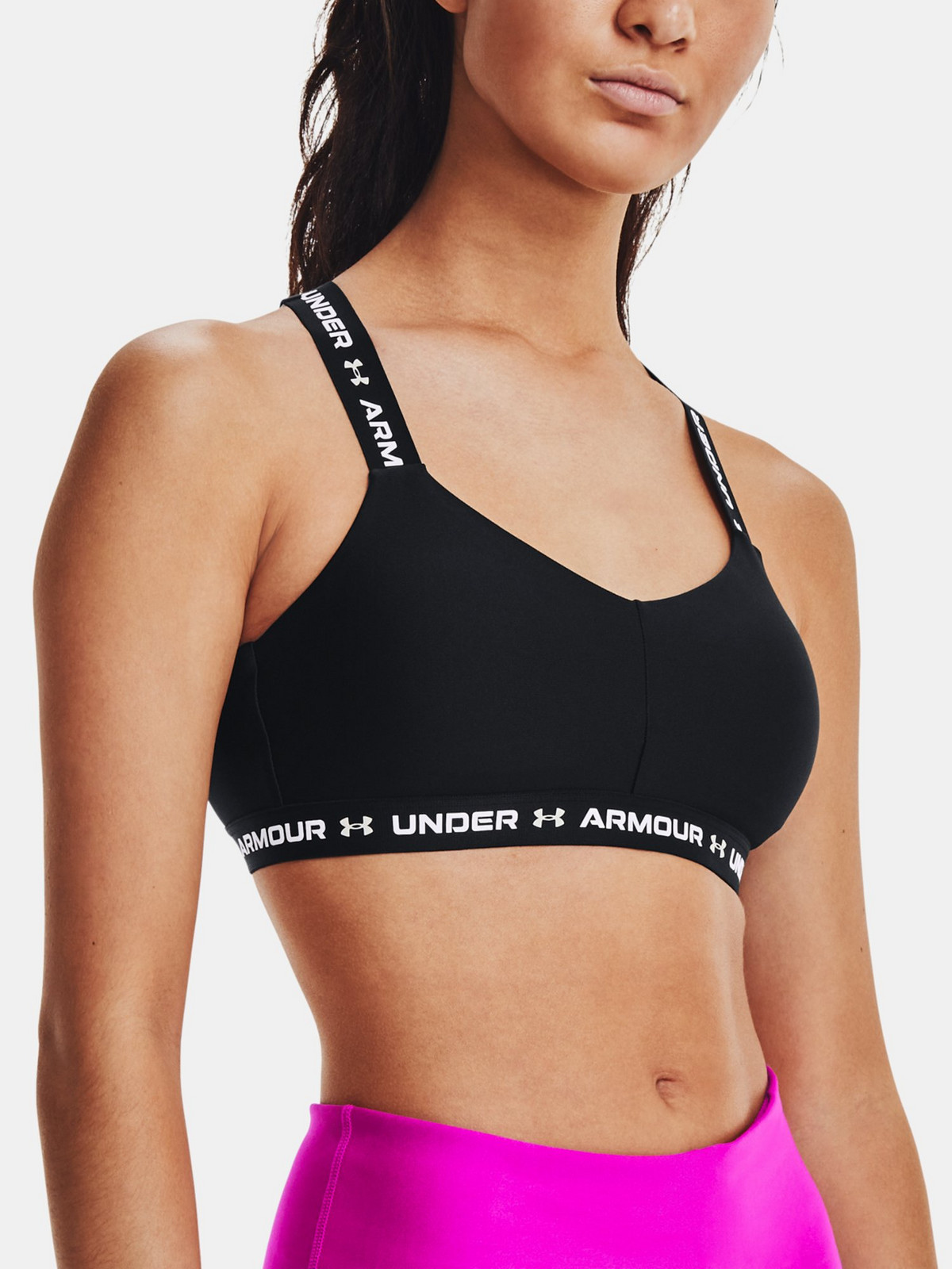 Under Armour Bra Crossback Low-BLK - Women's