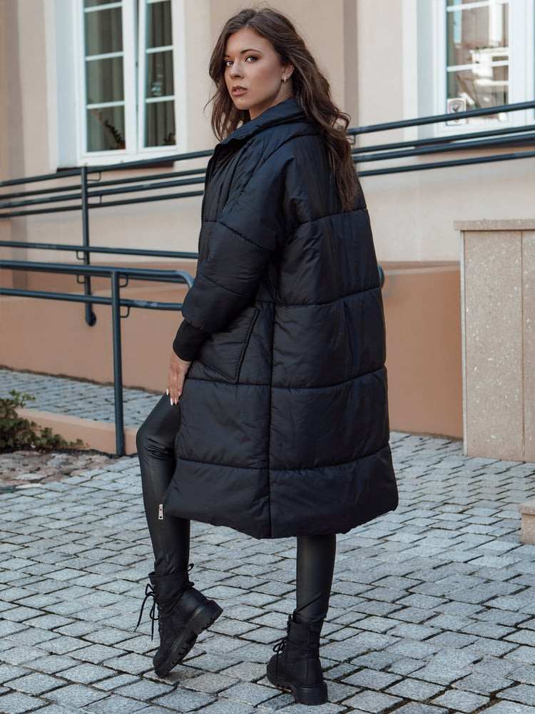Płaszcz/kurtka damska oversize NADIA czarna Dstreet