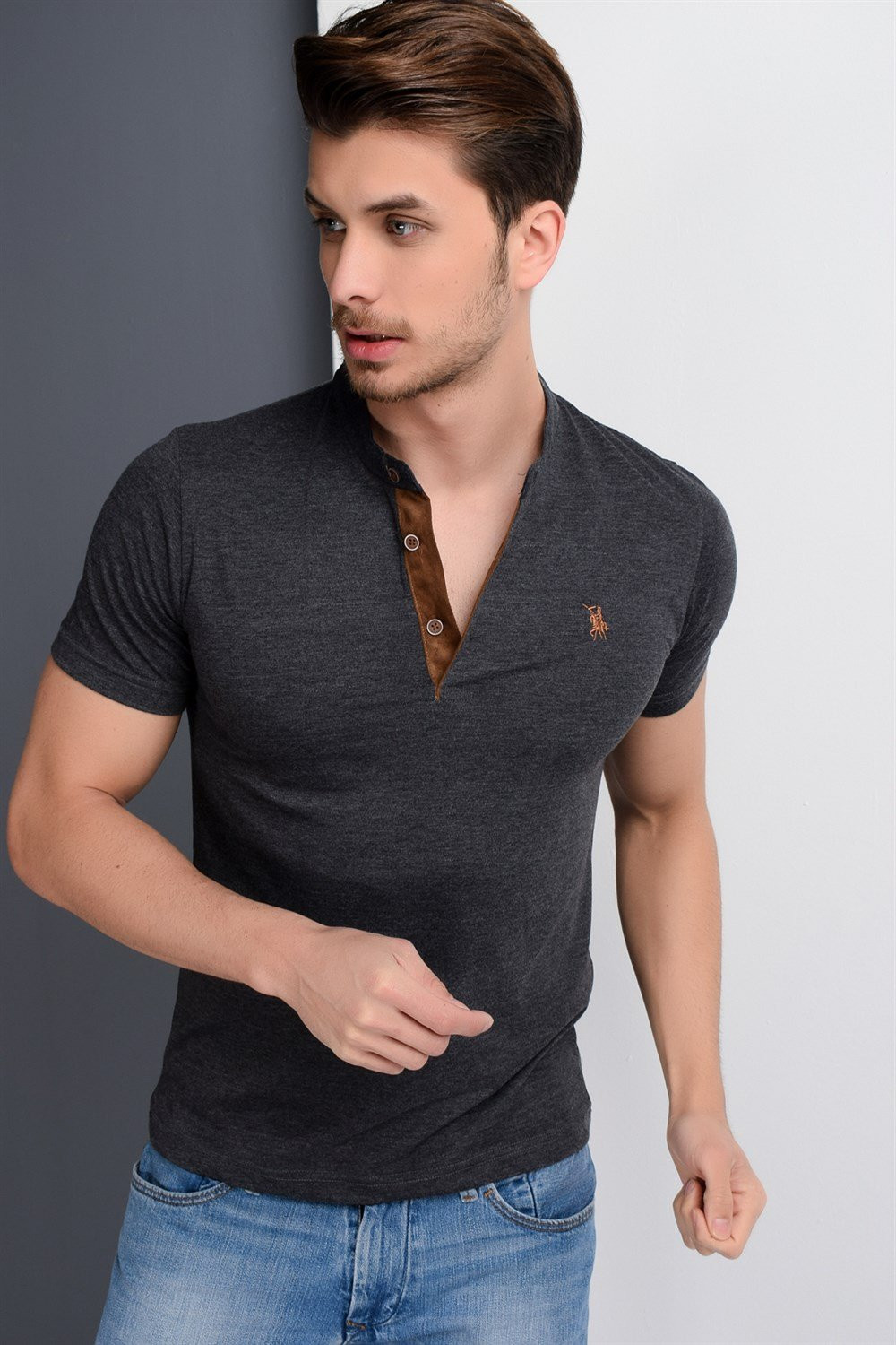 T8560 DEWBERRY T-SHIRT-ANTHRACITE