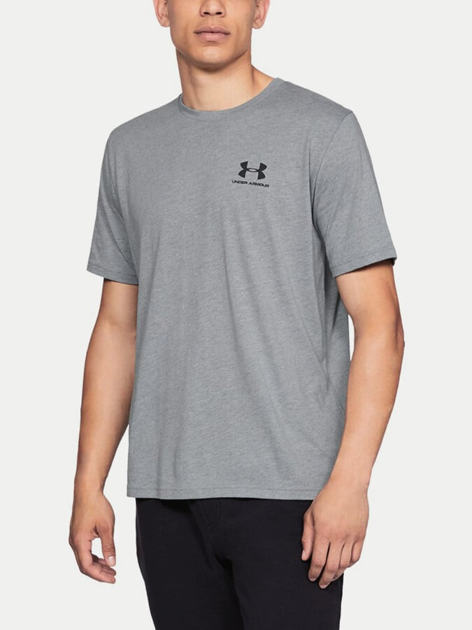Men's T-Shirt Under Armour Sportstyle Left Chest SS Grey L