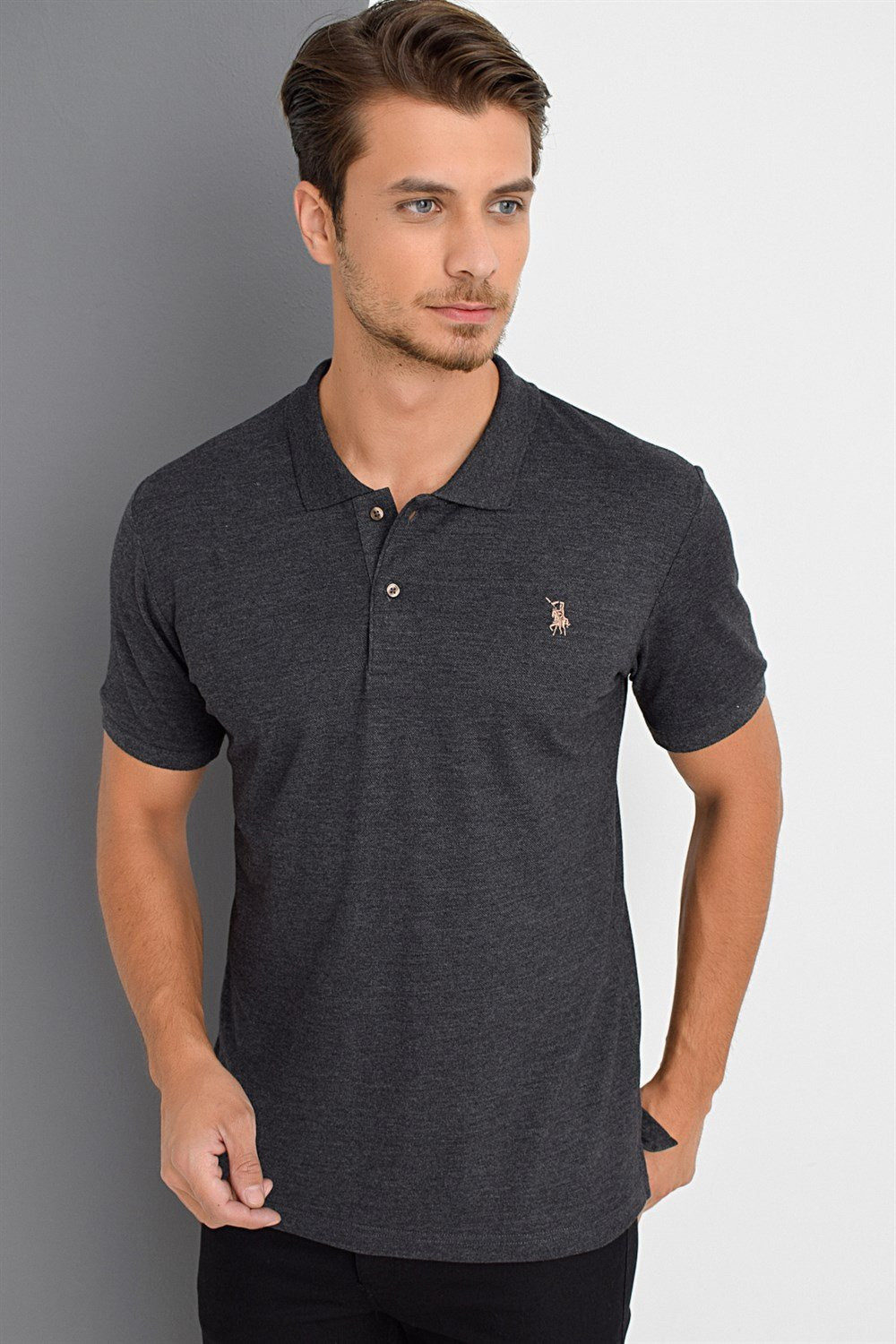 T8561 DEWBERRY MEN'S TSHIRT-ANTHRACITE
