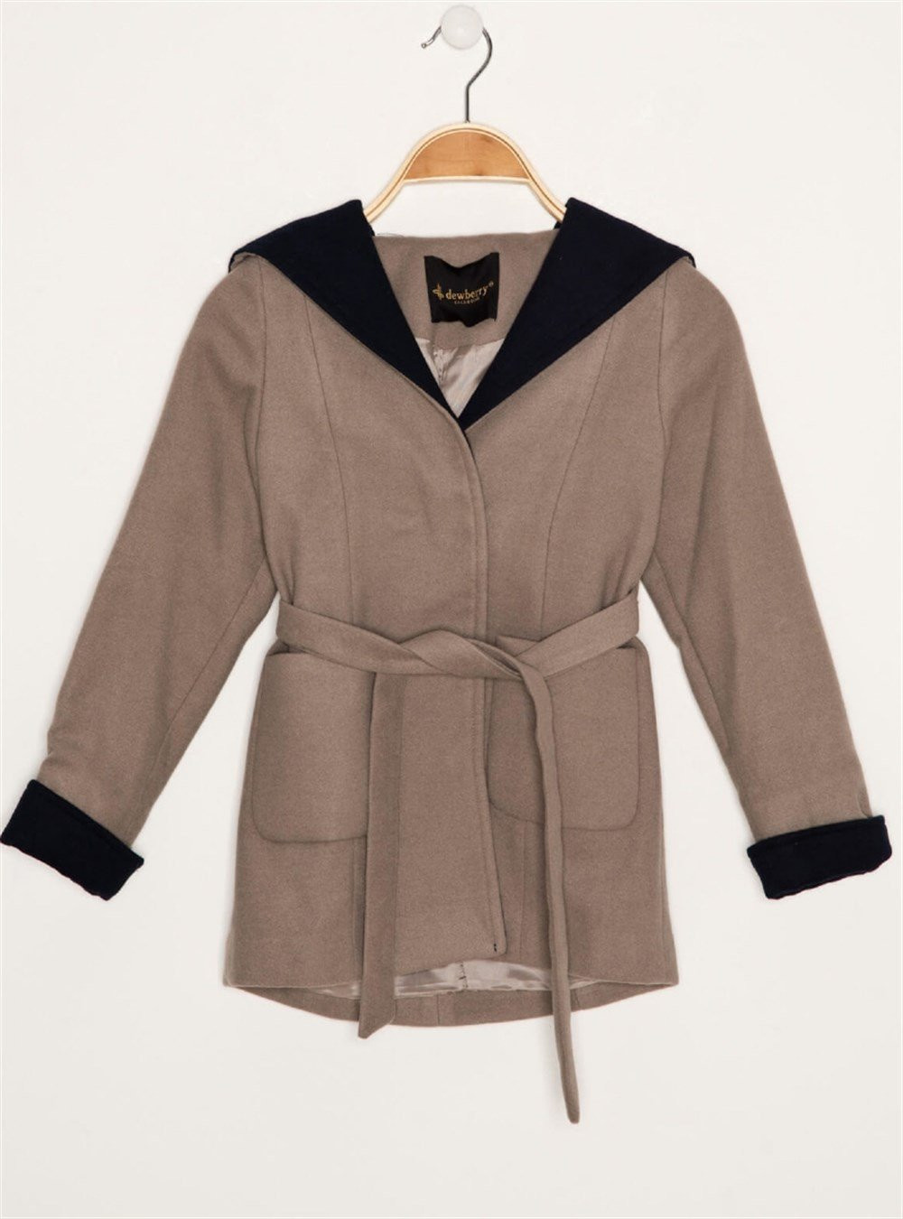 Z8002 DEWBERRY GIRLS COAT-BEIGE