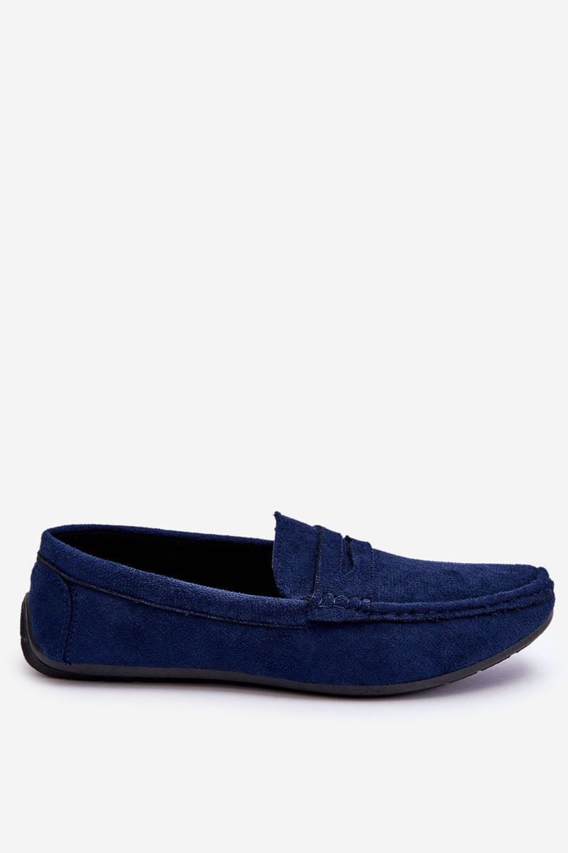 PE1 Pánske semišové námornícke modré Moccasins Mack
