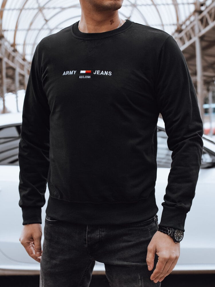 Bluza męska bez kaptura czarna Dstreet