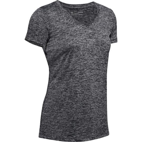 Women's T-shirt Under Armour Tech V-Neck-GRY XS
