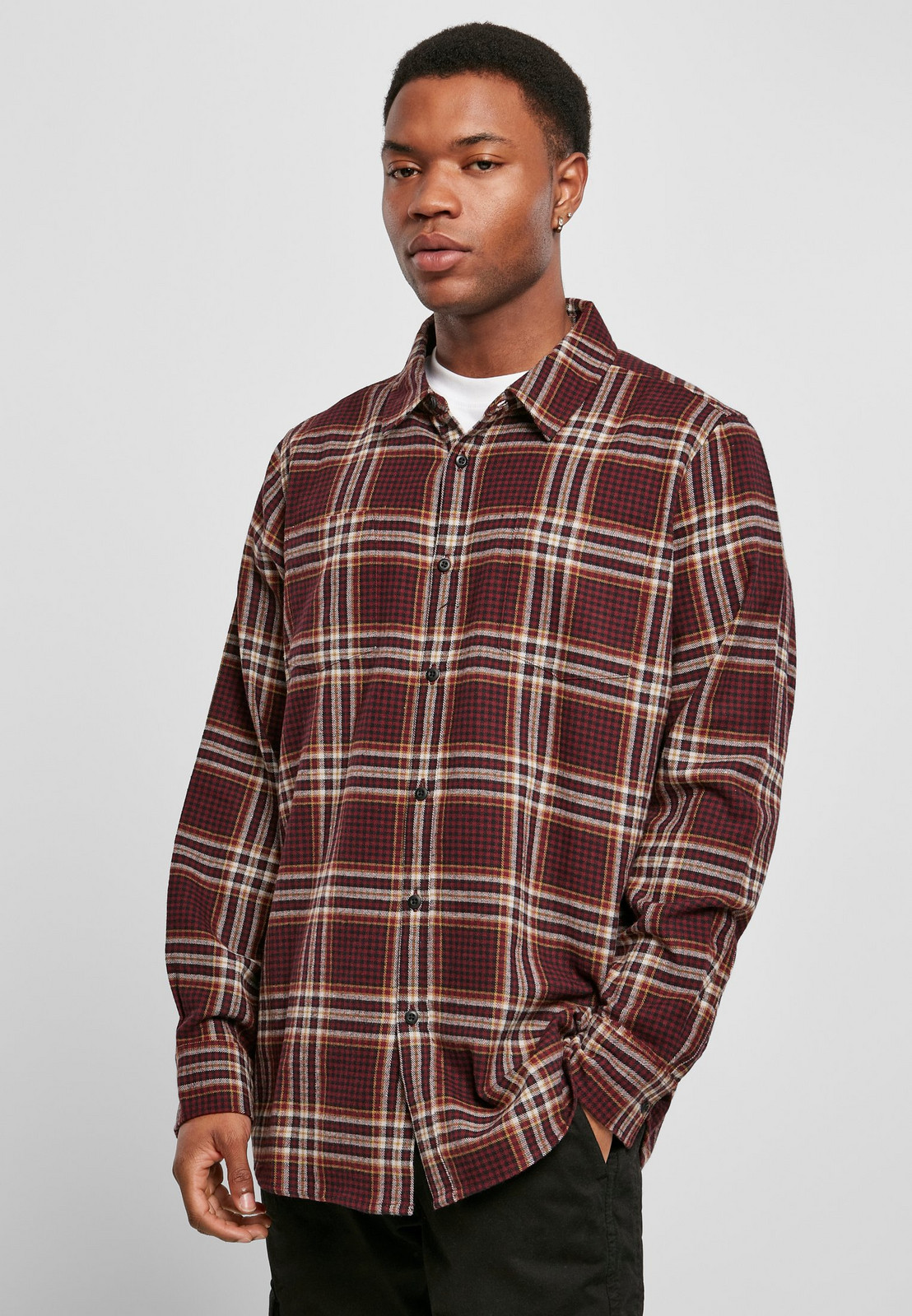 Checkered shirt Campus cherry/honey