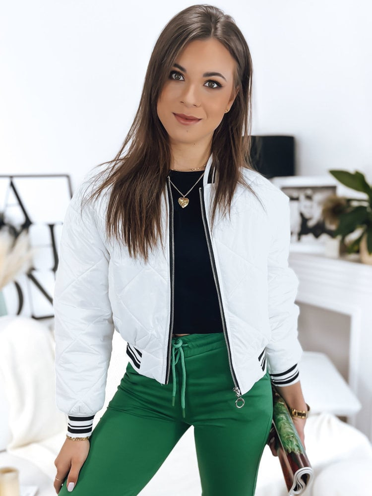 Dámska bunda BOMBER biela Dstreet