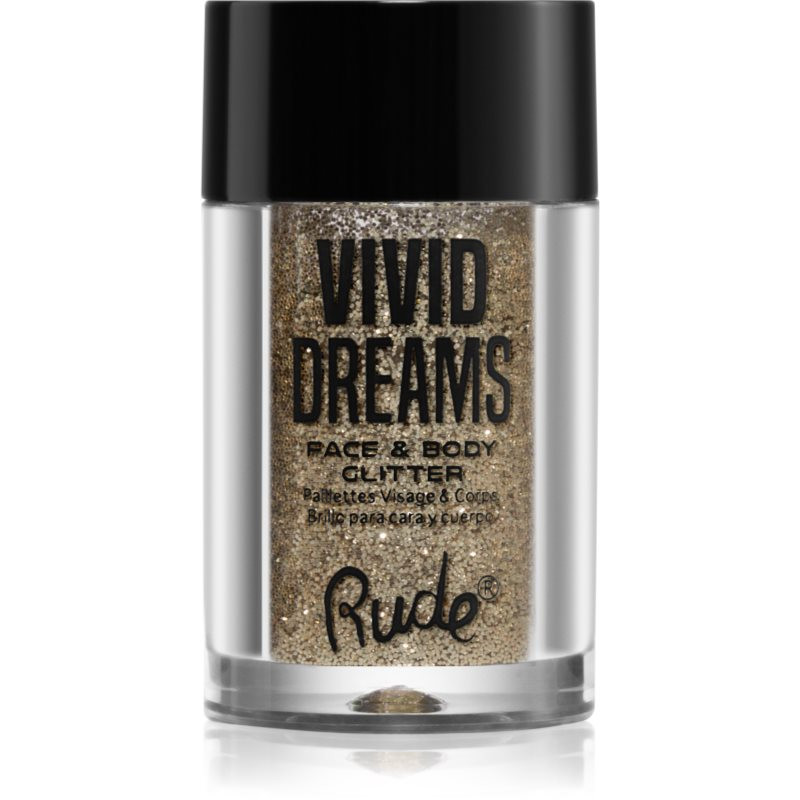 Rude Cosmetics Vivid Dreams Glitre na tvár i telo odtieň Visionary 2.7 g