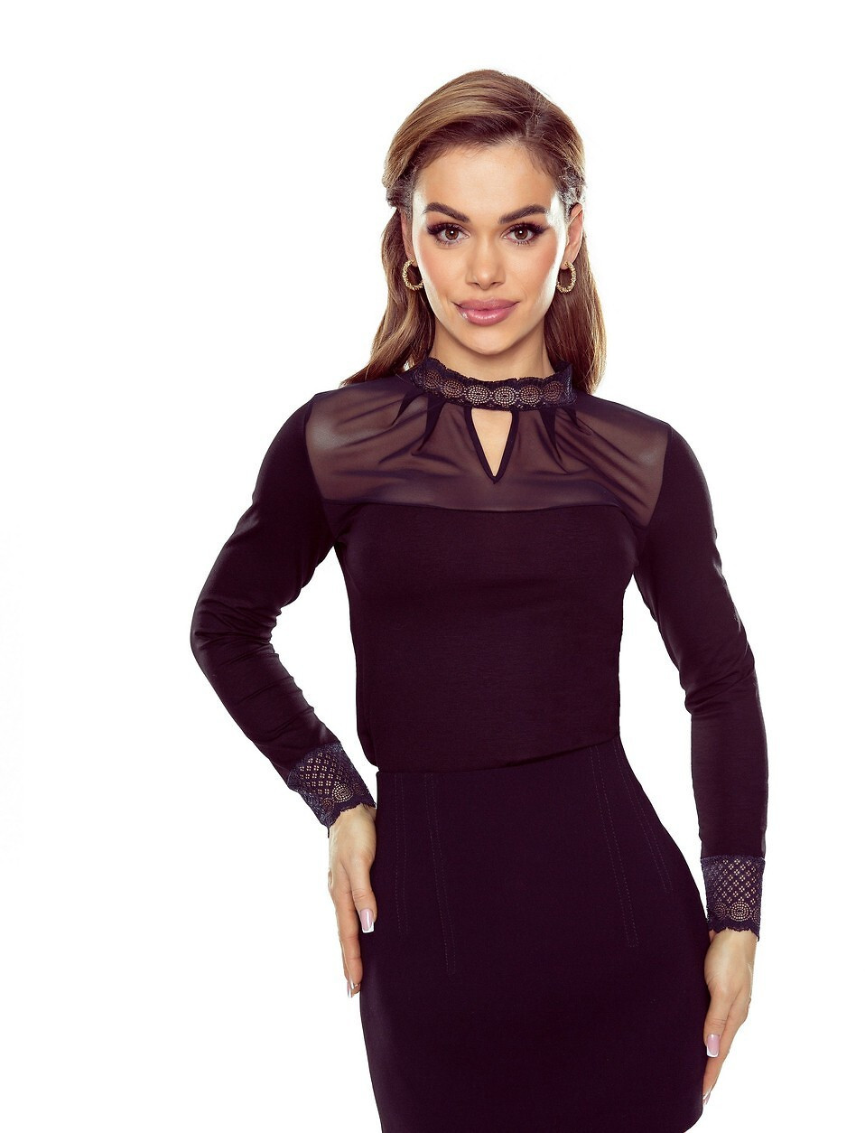 Dámska blúzka Eldar Krystiana S-XL černá M