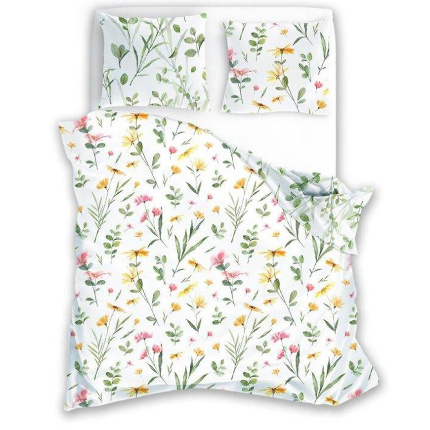 Obliečky z bavlneného saténu Milagro Verde 002 160x200