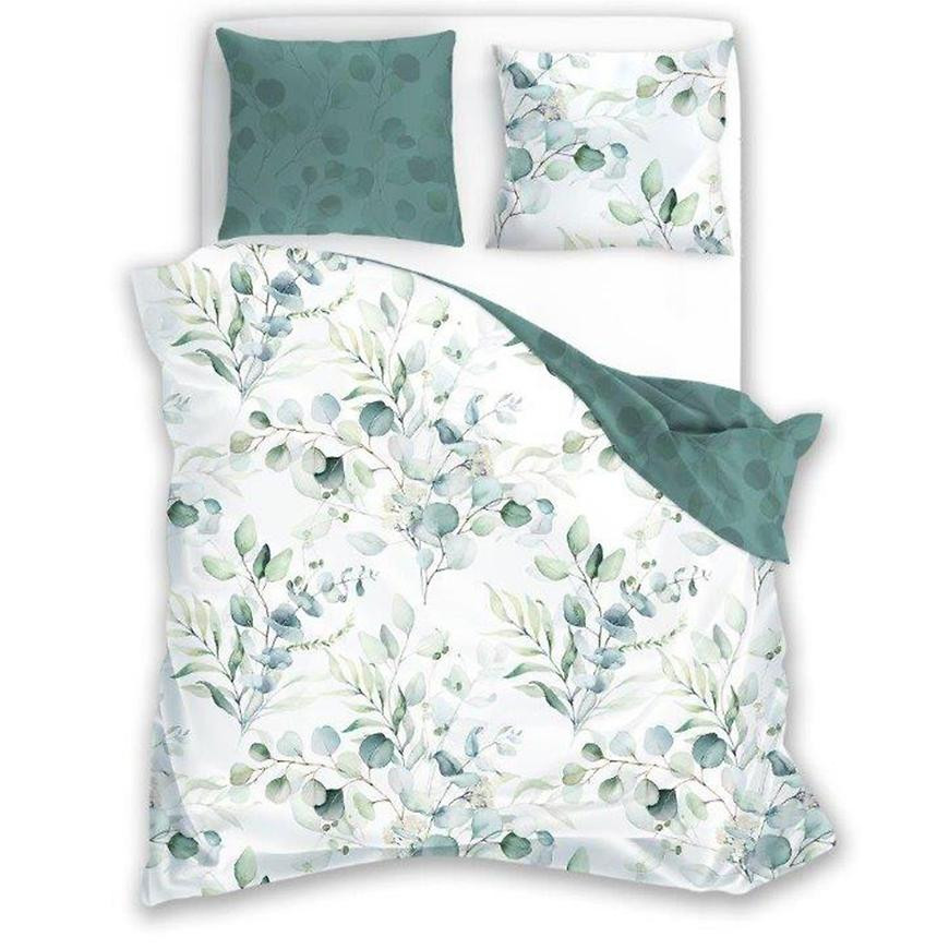 Obliečky z bavlneného saténu Milagro Verde 006 140x200