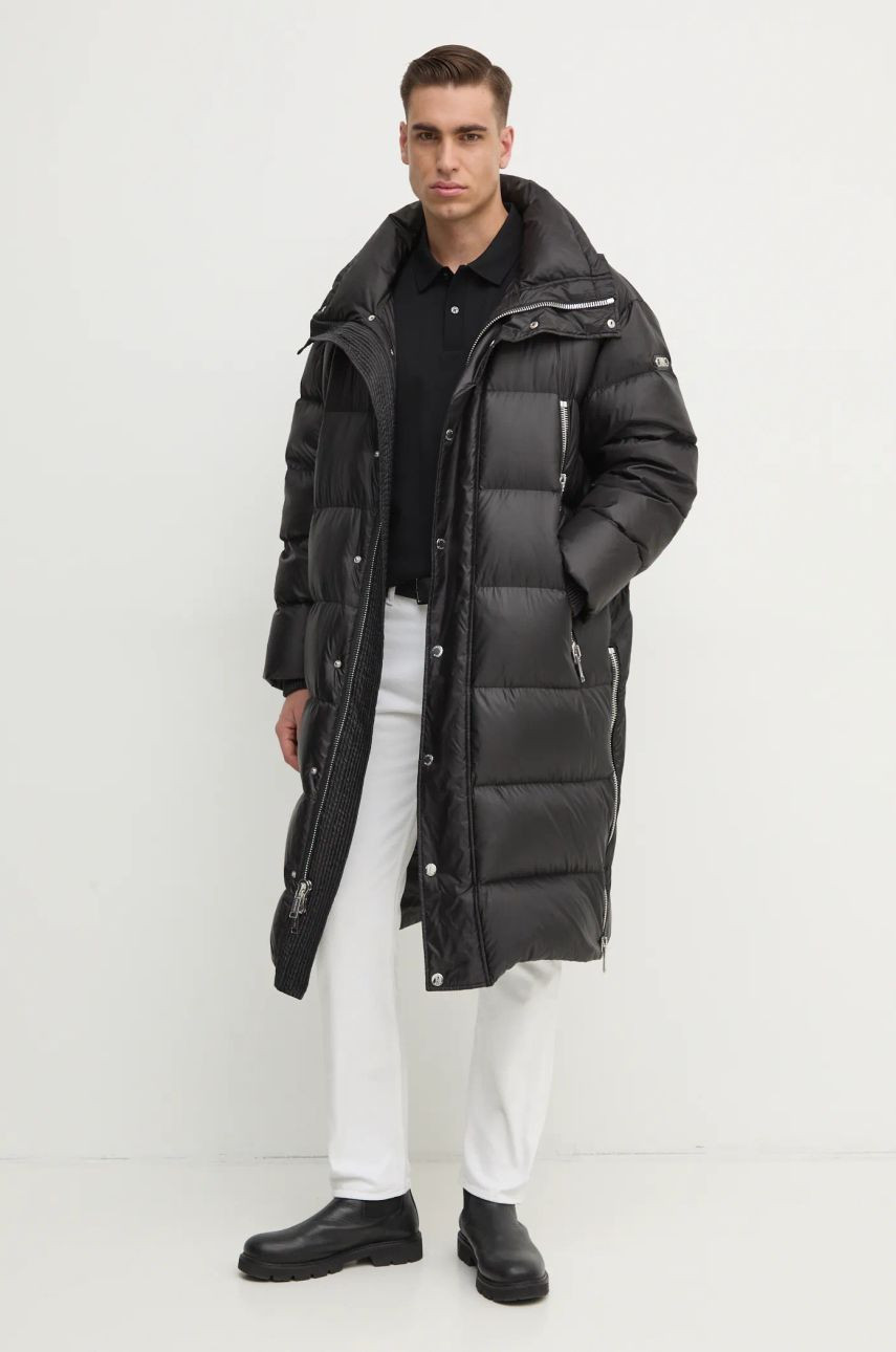 Páperová bunda Michael Kors pánska, čierna farba, zimná, UF4208I3SB