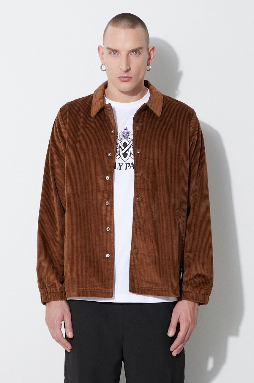 Menčestrová bunda Taikan Corduroy Manager'S Jacket TJ0008.DNE, hnedá farba, prechodná