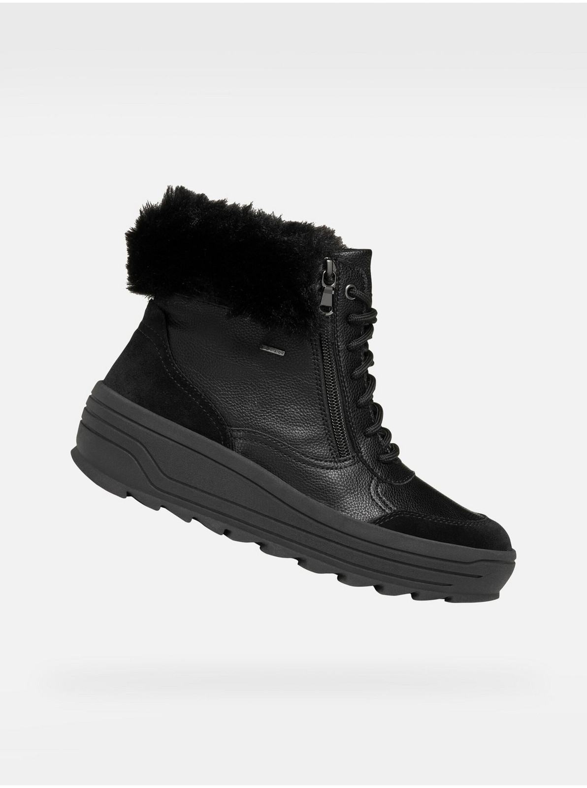 Čierna dámska členková obuv Geox Milleiny Abx