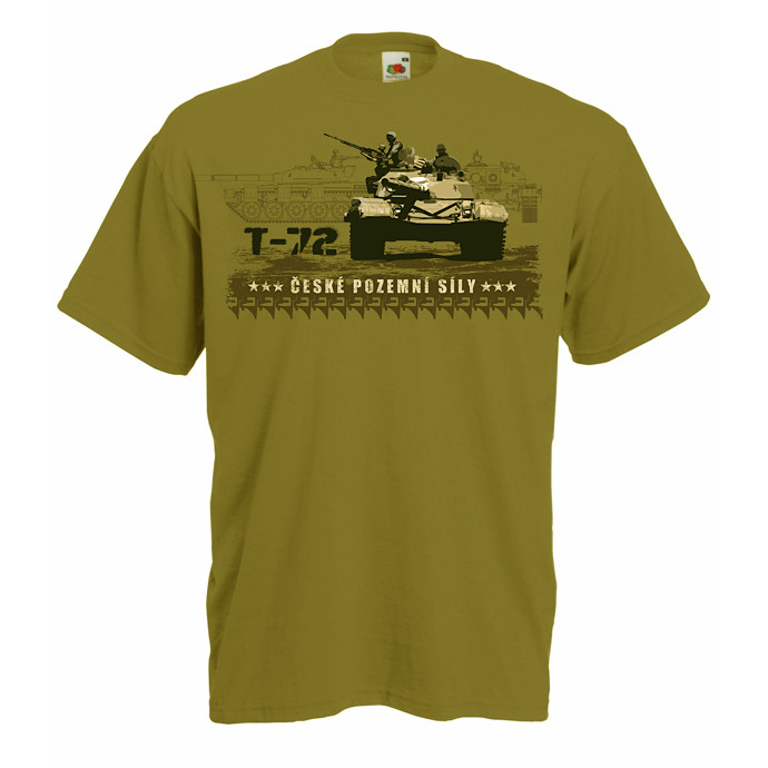 Tričko Striker tank T-72 - béžové, S