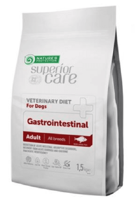Natures Protection Superior care gastrointestinal dog adult dietetic all breeds white fish granule pre psy 1,5kg