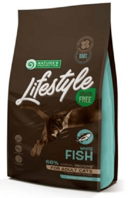 Natures Protection Lifestyle care cat adult white fish granule pre dospelé mačky 1,5kg
