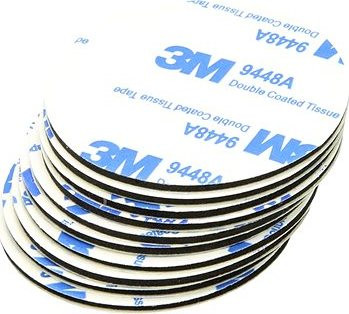 3M čierna obojstranná samolepka O 50 mm 10 ks