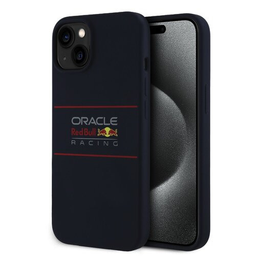 Red Bull Silicone Horizontal Logo MagSafe Zadní Kryt pro iPhone 15 Navy