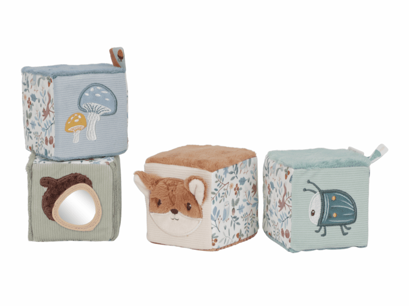 LITTLE DUTCH - Kocky textilné 4 ks Forest Friends