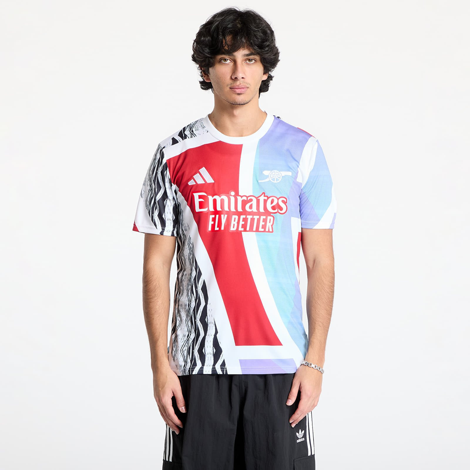 Dres adidas Arsenal Fc 24/25 Pre-Match Jersey Better Scarlet/ White/ Black/ Clear Aqua L