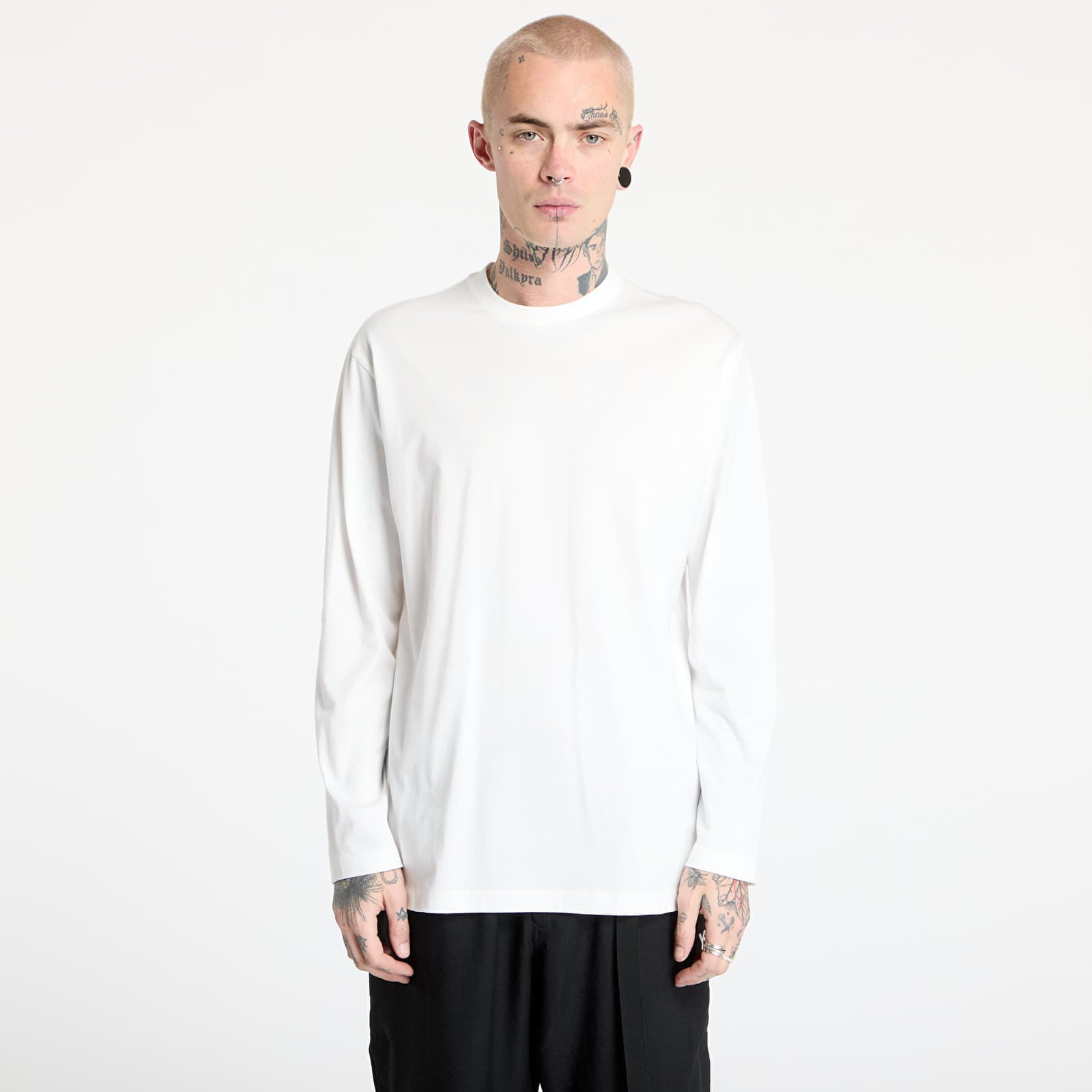 Tričko Y-3 Graphic Long Sleeve Top UNISEX Core White S