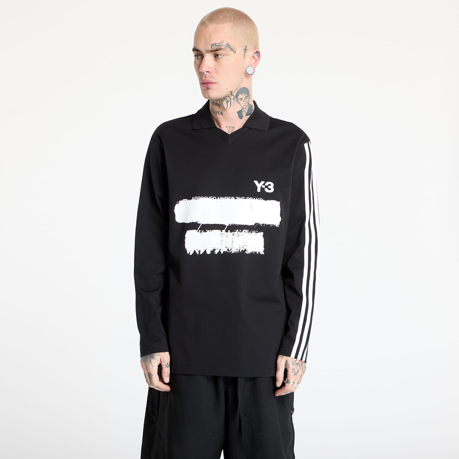 Tričko Y-3 Graphic Logo Long Sleeve Top UNISEX Black S