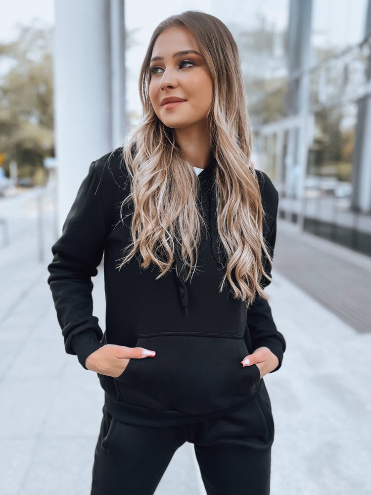 Dámská mikina BASIC s kapucňou čierna Dstreet