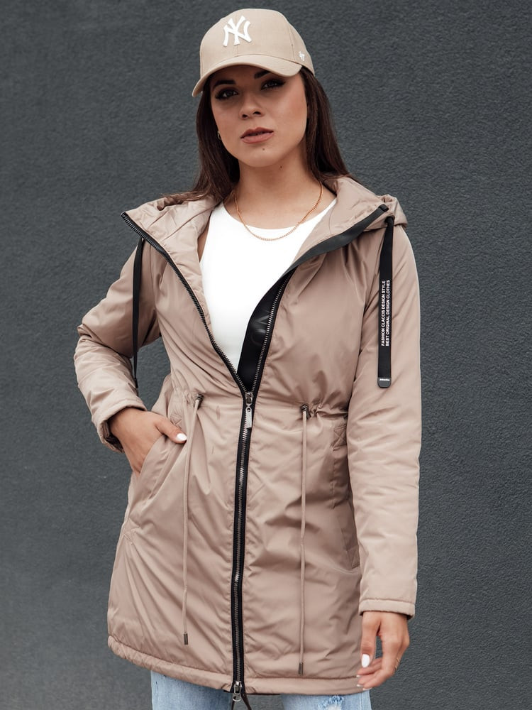 Kurtka damska parka URBANJOY beżowa Dstreet