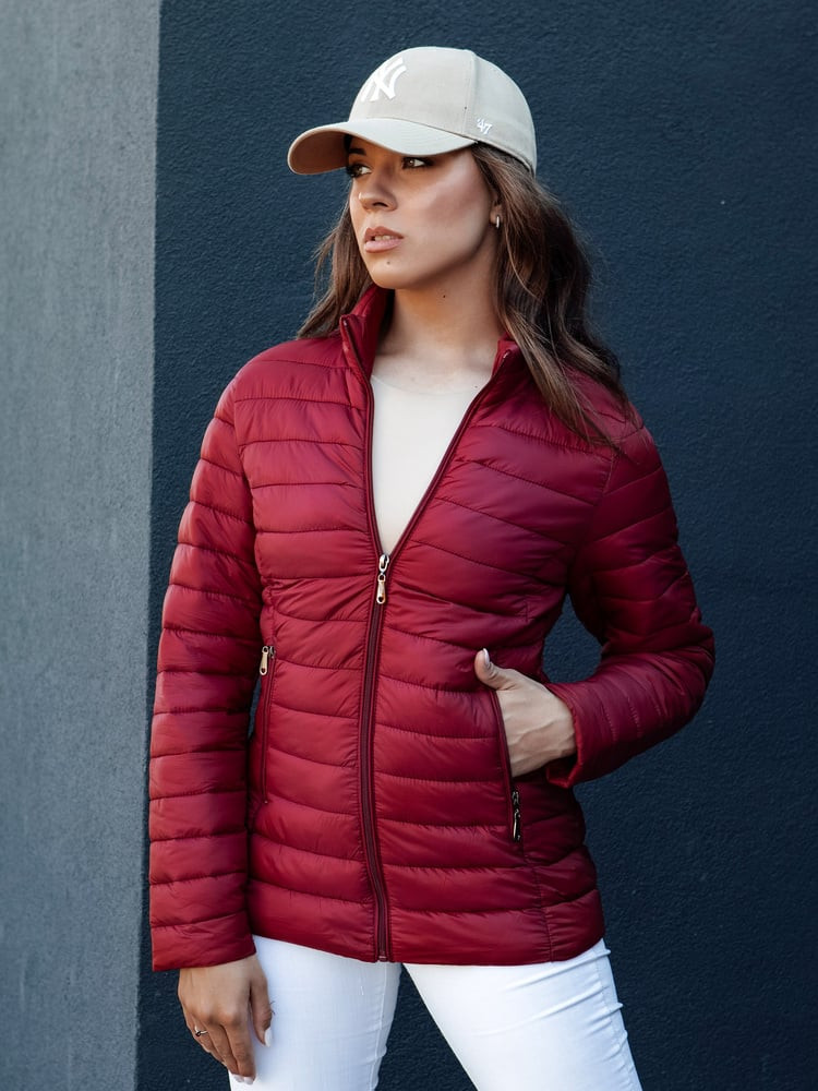 Kurtka pikowana damska CRIMSON bordowa Dstreet
