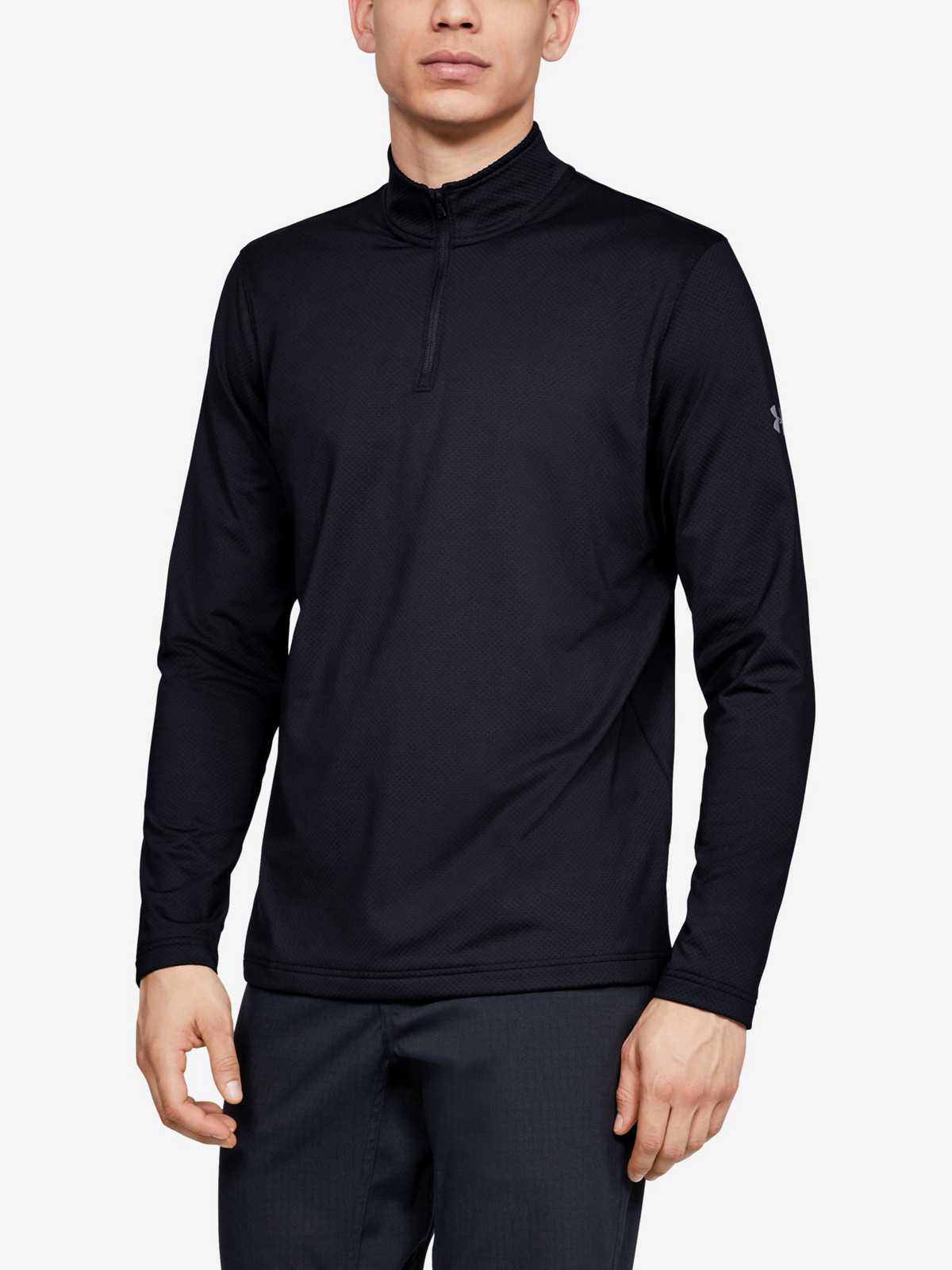 Under Armour T-shirt LW 1/4 Zip-BLK - Men's
