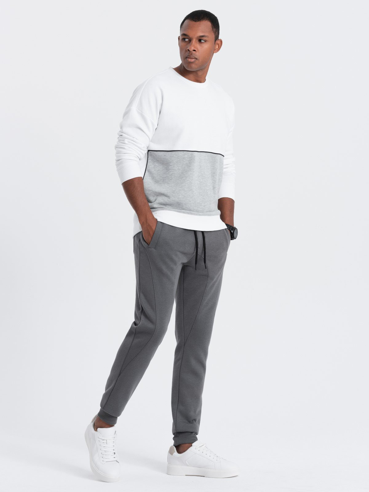 Ombre JOGERRY men's sweatpants - graphite