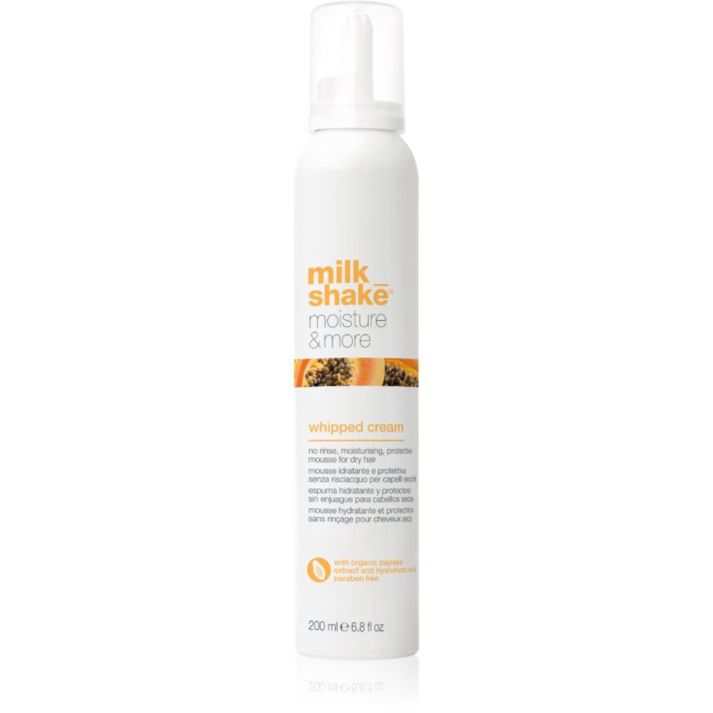 Milk Shake Moisture & More Whipped Cream bezoplachová hydratačná starostlivosť pre suché vlasy 200 ml