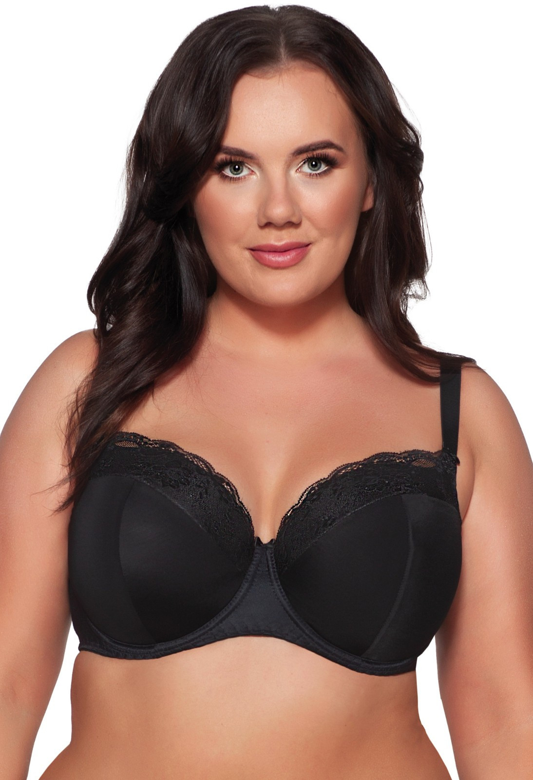 Vystužená podprsenka s plnými košíčkami Ava 2112 černá 80F