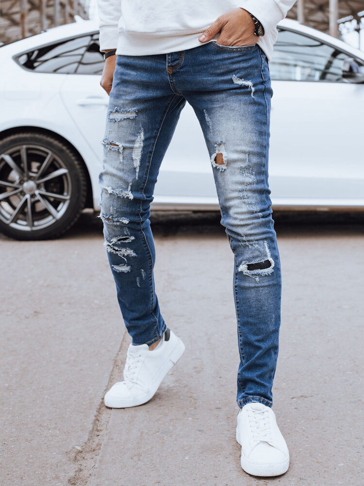 Pánske tmavomodré džínsové nohavice Dstreet UX4226 s29