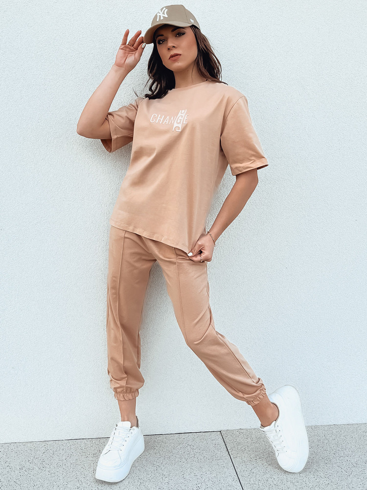 Dámska tepláková súprava ZIMELAN beige Dstreet AY1030 S