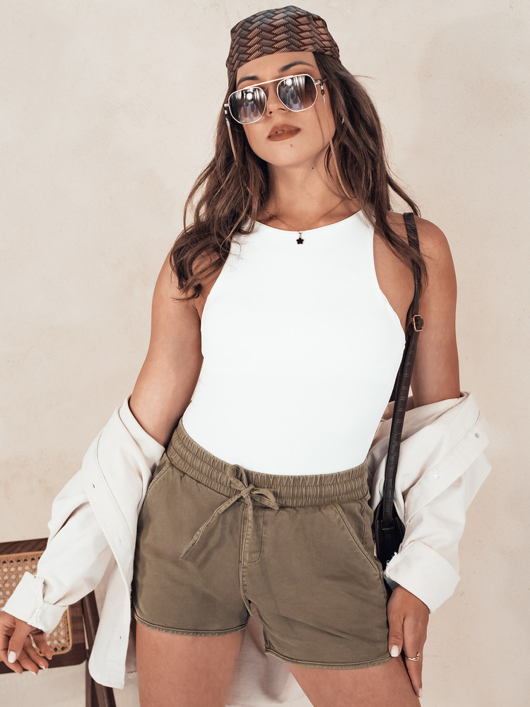 CITYCHIC dámske šortky hnedé Dstreet SY0364 M