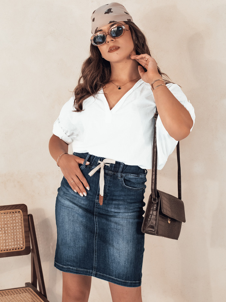 DENIMFIT modrá džínsová sukňa Dstreet CY0455 s34