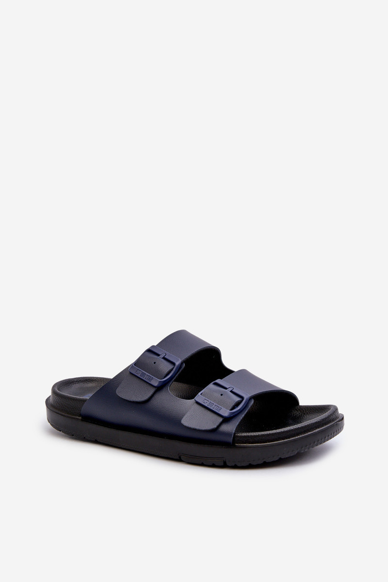 Ľahké pánske papuče s prackami Big Star Navy Blue 40