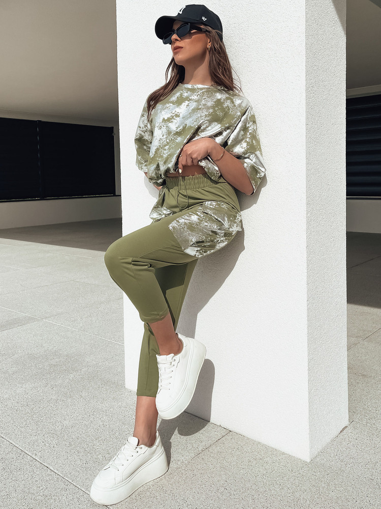 BIRWEKI khaki dámsky set Dstreet AY1047 S