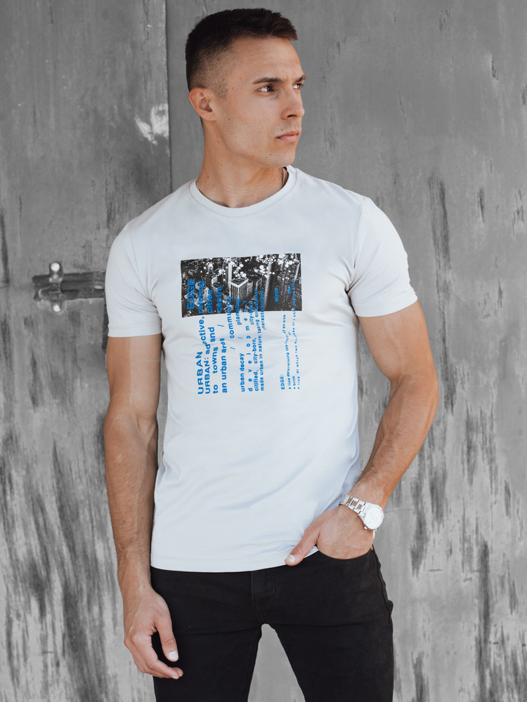 Dstreet RX5560 šedé pánske tričko M