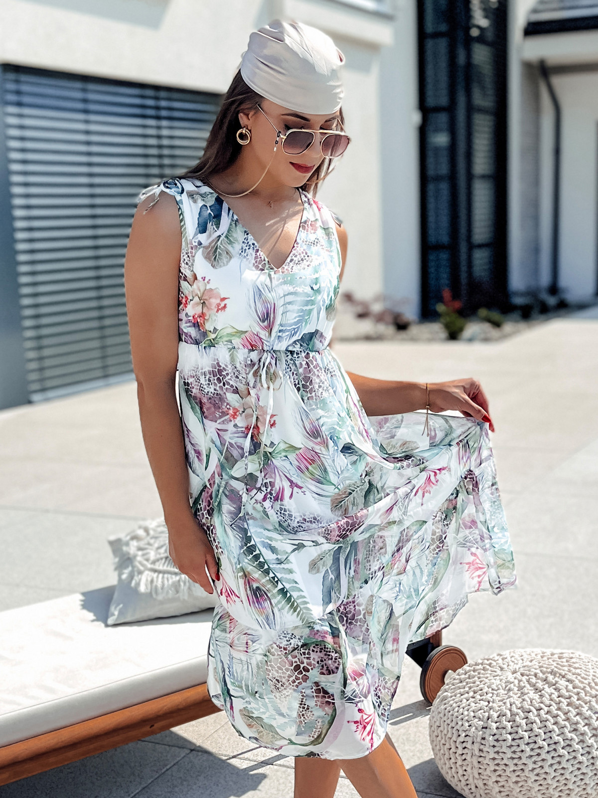 ROSALIE šaty biele Dstreet EY2527 S