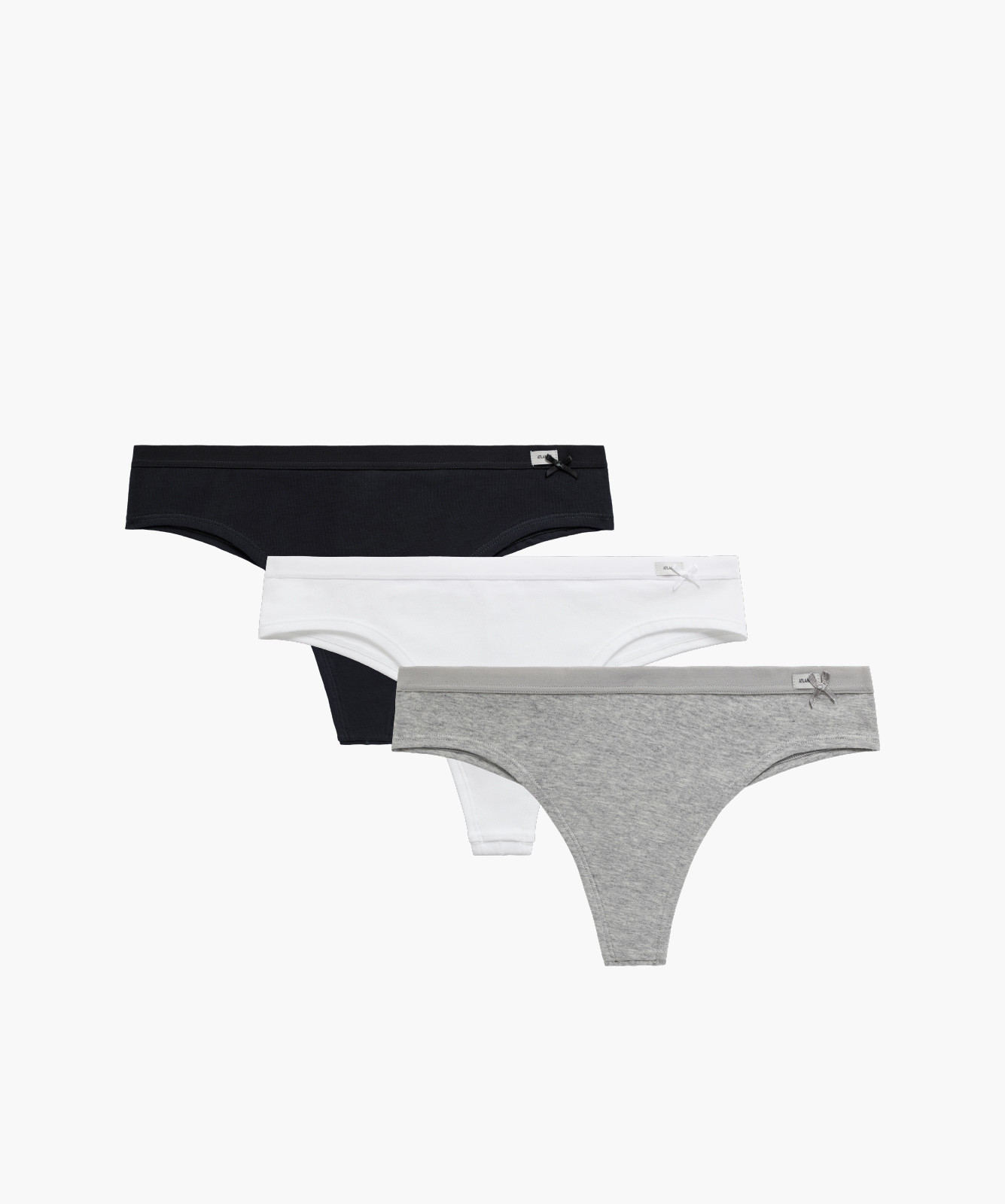 Dámske brazílske nohavice ATLANTIC 3Pack - viacfarebné S